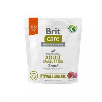 Корм сухий Brit Care Dog Hypoallergenic Adult Small Breed для дорослих собак малих порід гіпоалергенний з ягням, 1 кг 2712 фото