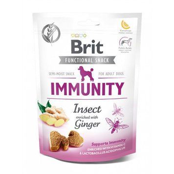 Ласощі Brit Care Immunity для собак з комахами та імбиром, 150 г 2203 фото