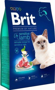 Корм сухий Brit Premium by Nature для котів з чутливим травленням з ягням hom00667 фото