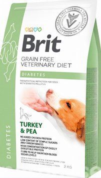 Veterinary diet Brit Veterinary Diet Diabetes Dog for dogs, 2 kg