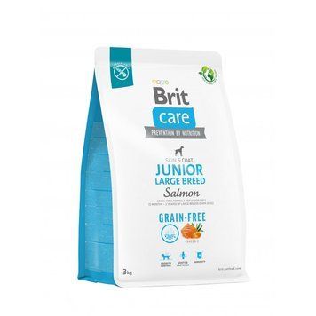 Корм сухий Brit Care Junior Large Breed для цуценят та молодих собак великих порід вагою від 25 кг від 3 до 30 місяців з лососем, 3 кг 2105 фото