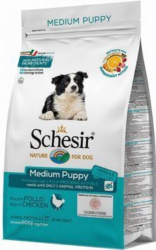 Dry food Schesir Dog Medium Puppy for medium breed puppies, 3 кг