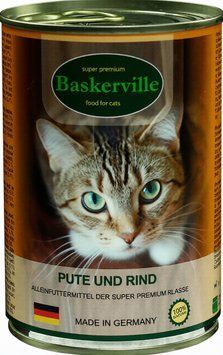 Вологий корм Baskerville для котів з індичкою та яловичиною hom00277 фото