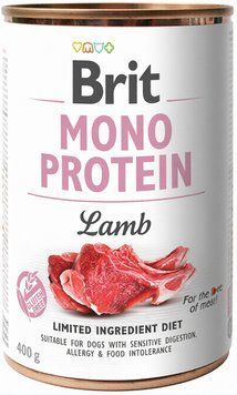Wet food Brit Mono Protein Dog for dogs, lamb, 400 g