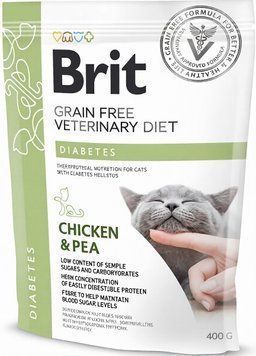 Корм лікувальний Brit Veterinary Diet Diabetes Cat для котів hom00390 фото