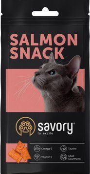 Ласощі Savory Cats Snacks Pillows Gourmand with Salmon для котів з лососем hom01934 фото