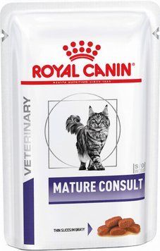 Корм вологий Royal Canin Mature Consult Feline Pouches для котів 12х85 г hom01731 фото