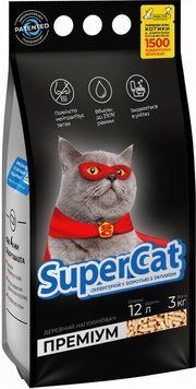 Наповнювач Super Cat Преміум для котячого туалету hom02211 фото