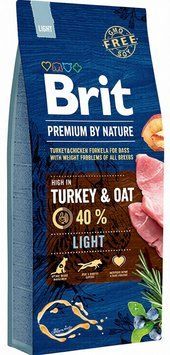 Dry food Brit Premium light for adult dogs, 3 кг